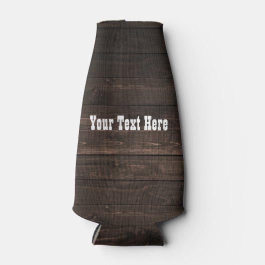 Rafraîchisseur Pour Bouteille Apparence rustique de campagne western en bois som (Devant)