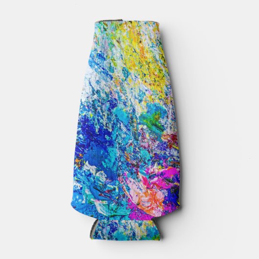 Rafraîchisseur Pour Bouteille Art de la palette de couleurs (Devant)