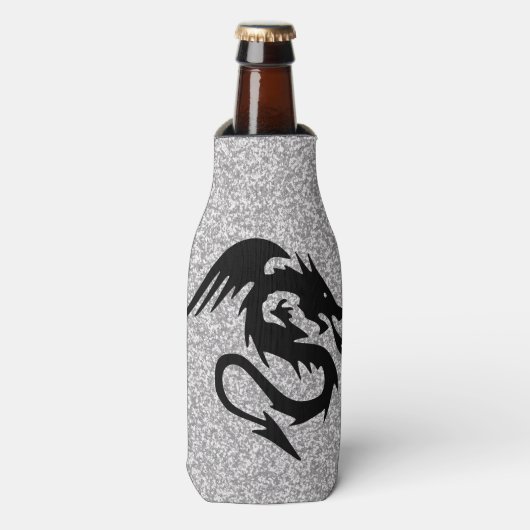 Rafraîchisseur Pour Bouteille Attaquer le dragon sur l'argent (Bottle Devant)