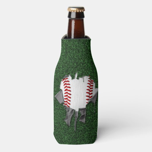 Rafraîchisseur Pour Bouteille Base-ball déchiré (Bottle Devant)