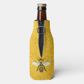 Rafraîchisseur Pour Bouteille Bee Honeycomb Monogram Honeybee Beehie (Bouteille Dos)