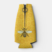 Rafraîchisseur Pour Bouteille Bee Honeycomb Monogram Honeybee Beehie (Dos)
