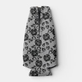Rafraîchisseur Pour Bouteille Black lace pattern on white background (Dos)