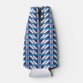 Rafraîchisseur Pour Bouteille Bleu et blanc letton Letton Ethnic Folk art (Dos)