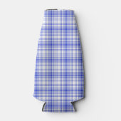 Rafraîchisseur Pour Bouteille Blue white plaid 2 (Devant)