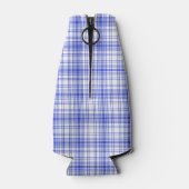 Rafraîchisseur Pour Bouteille Blue white plaid 2 (Dos)