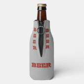 Rafraîchisseur Pour Bouteille Bouteille de bière multitexte gris/noir/orange (Bouteille Dos)