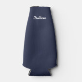 Rafraîchisseur Pour Bouteille BRIDE Navy Blue & Yellow Wedding Party Groomsman (Devant)