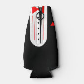 Rafraîchisseur Pour Bouteille BRIDE Red Tuxedo Mariage Be My Groomsman (Dos)