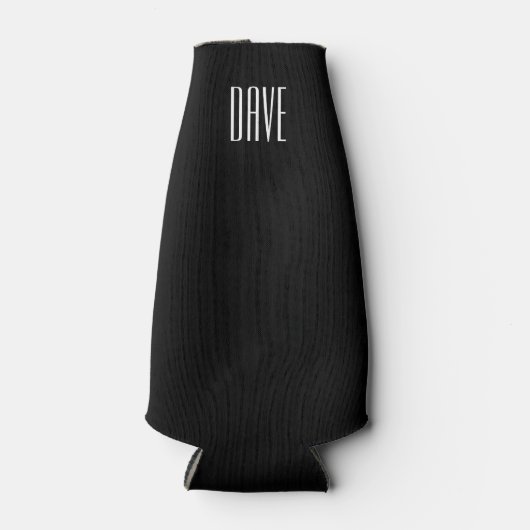 Rafraîchisseur Pour Bouteille BRIDE Turquoise Bleu et noir Tuxedo Mariage (Devant)