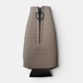 Rafraîchisseur Pour Bouteille Burlap pays chic monogramme mariage bouteille glac (Dos)