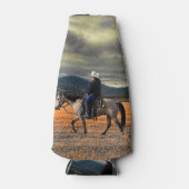 RAFRAÎCHISSEUR POUR BOUTEILLE CHEVAL ET RIDER (Devant)