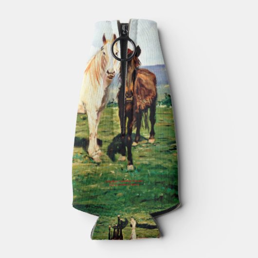Rafraîchisseur Pour Bouteille Chevaux/Cabalos/Horses (Dos)