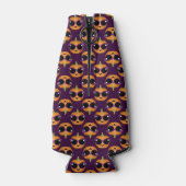 Rafraîchisseur Pour Bouteille Citrouille cool avec lunettes de soleil de chat ré (Dos)