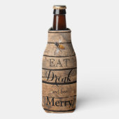 Rafraîchisseur Pour Bouteille Classic malaise rustique grange abeille en bois (Bottle Devant)