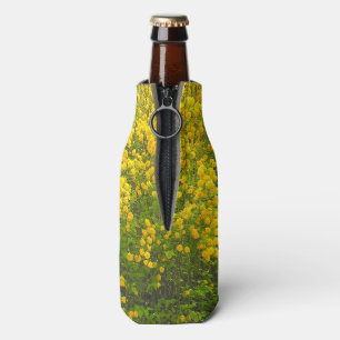 RAFRAÎCHISSEUR POUR BOUTEILLE CONCEPTION FLORALE JAUNE CLAIR ET CHÈRE