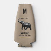 Rafraîchisseur Pour Bouteille coutume peut refroidir avec l'éléphant noir (Devant)