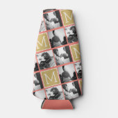 Rafraîchisseur Pour Bouteille Créez votre propre collection photo Mariage Monogr (Devant)