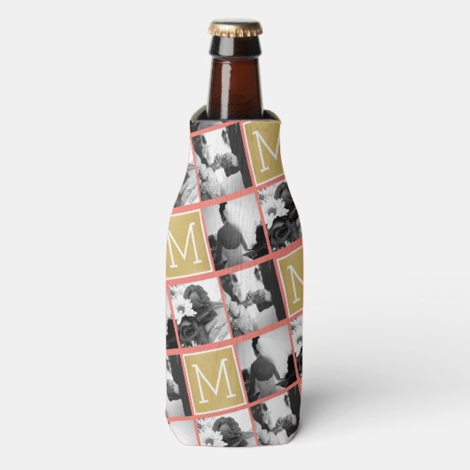 Rafraîchisseur Pour Bouteille Créez votre propre collection photo Mariage Monogr (Bottle Devant)