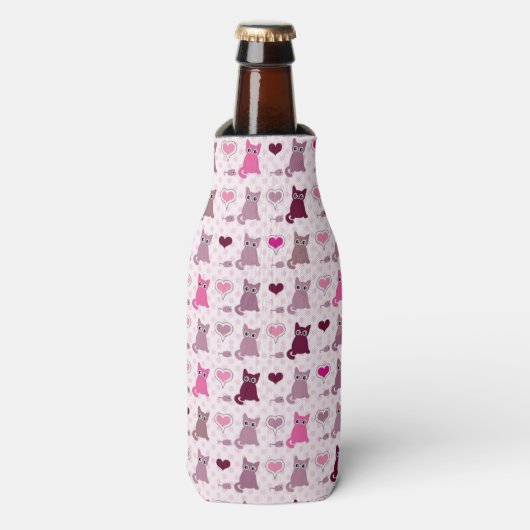 Rafraîchisseur Pour Bouteille Cute kitten filles motif (Bottle Devant)