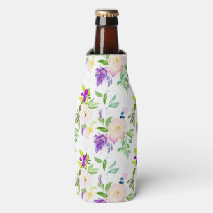 Rafraîchisseur Pour Bouteille Dainty Aquarelle Fleurs Peonies et Wisterias