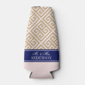 Rafraîchisseur Pour Bouteille Diag clé grecque or CB (Devant)