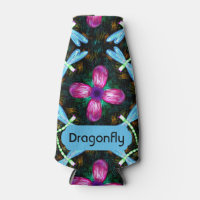 Dragonflies de Neon Fleur rose noir Motif