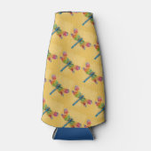 Rafraîchisseur Pour Bouteille Dragonfly Art (jaune) (Devant)