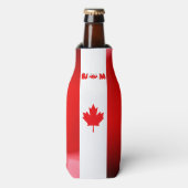Rafraîchisseur Pour Bouteille Drapeau canadien (Bottle Devant)