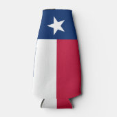 Rafraîchisseur Pour Bouteille Drapeau d'état du Texas - couleur authentique de h (Devant)