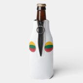 Rafraîchisseur Pour Bouteille Drapeau rouge lituanien vert et jaune (Bouteille Dos)