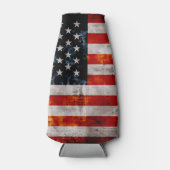 Rafraîchisseur Pour Bouteille Drapeau Vintage patiné (Devant)