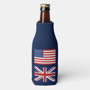 Rafraîchisseur Pour Bouteille Drapeaux du R-U et des USA