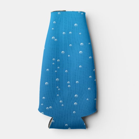 Rafraîchisseur Pour Bouteille Eau Bleue Profonde Et Petites Bulles (Devant)