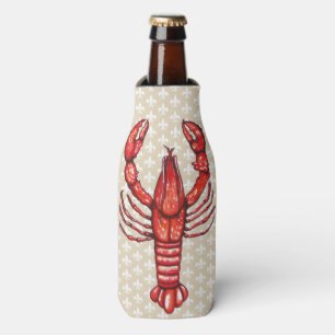 Rafraîchisseur Pour Bouteille Écrevisses et Fleur De Lis de la Louisiane Cajun