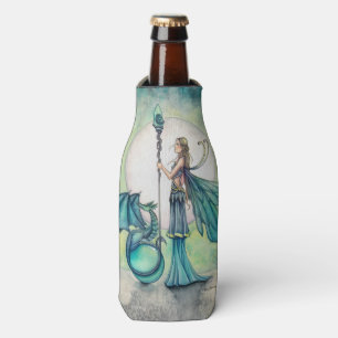 Rafraîchisseur Pour Bouteille Fantaisie de dragon aigue-marine Art féerique