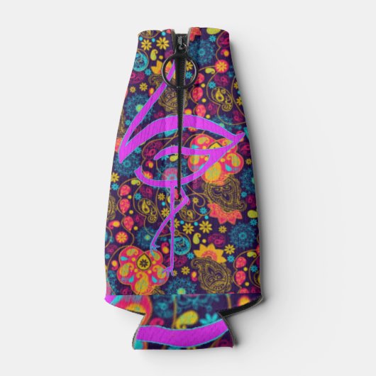 Rafraîchisseur Pour Bouteille Félicitations flamingo (Dos)