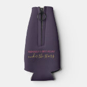 Rafraîchisseur Pour Bouteille Fête de flammes personnalisable (Dos)