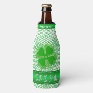 Rafraîchisseur Pour Bouteille "Fier d'être" typographie irlandaise de vacances