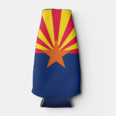 Rafraîchisseur Pour Bouteille Graphique Drapeau dynamique de l'état de l'Arizona (Devant)