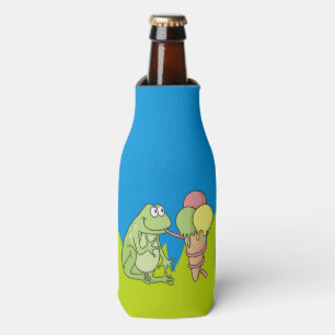 Rafraîchisseur Pour Bouteille Grenouille avec la glace
