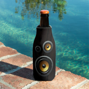 Rafraîchisseur Pour Bouteille Haut-parleur à la mode Retro Wood Grain