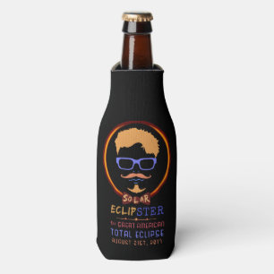 Rafraîchisseur Pour Bouteille Hippie drôle solaire total d'éclipse le 21 août