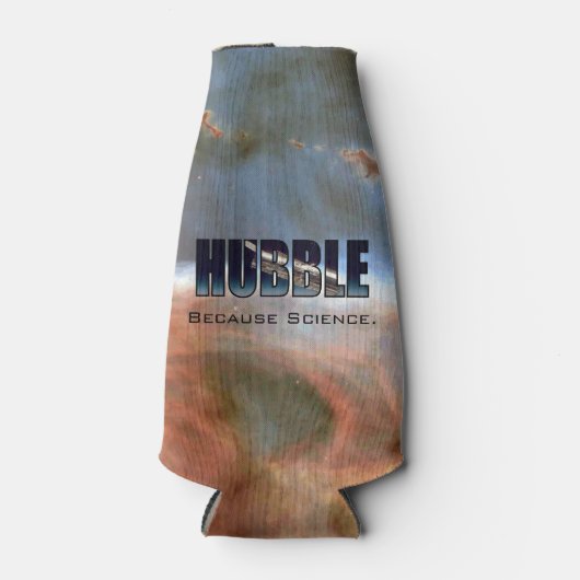 Rafraîchisseur Pour Bouteille Hubble parce que la science (Devant)