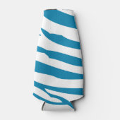 Rafraîchisseur Pour Bouteille Impression Aqua Blue Zebra (Devant)