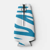 Rafraîchisseur Pour Bouteille Impression Aqua Blue Zebra (Dos)