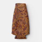 Rafraîchisseur Pour Bouteille Impression en cuir à outils de l'Ouest (Devant)