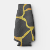Rafraîchisseur Pour Bouteille Impression Giraffe noir et jaune (Devant)