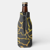 Rafraîchisseur Pour Bouteille Impression Giraffe noir et jaune (Bouteille Dos)