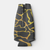 Rafraîchisseur Pour Bouteille Impression Giraffe noir et jaune (Dos)